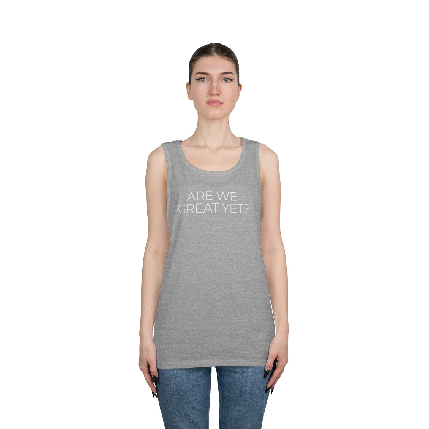 Are We Great Yet Unisex Heavy Cotton Tank Top