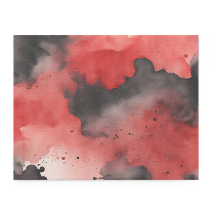 Black and Red Watercolor Puzzle (120, 252, 500-Piece)
