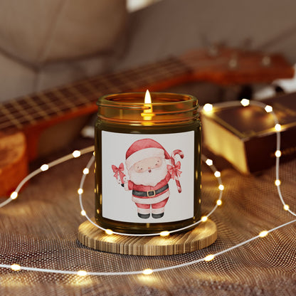 Santa Claus Scented Candles, Coconut Apricot Wax (4oz, 9oz)