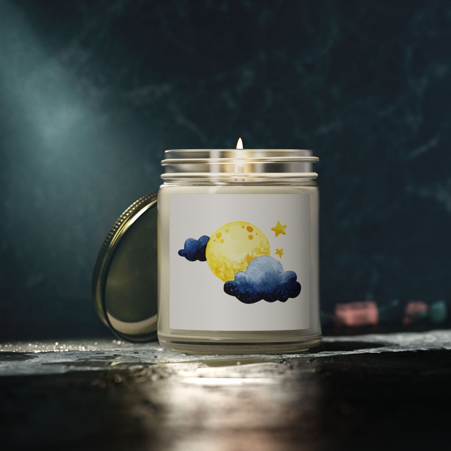 Cosmic Comforts Scented Candles, Coconut Apricot Wax (4oz, 9oz)