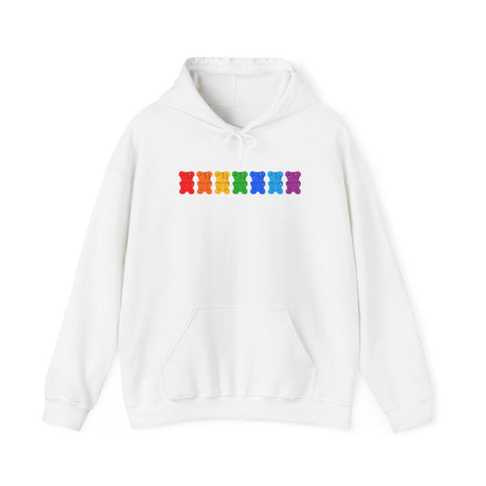 Rainbow Pride Gummy Bears Unisex Heavy Blend™ Hooded Sweatshirt