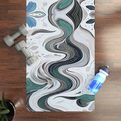 Lotus Swirl Rubber Yoga Mat