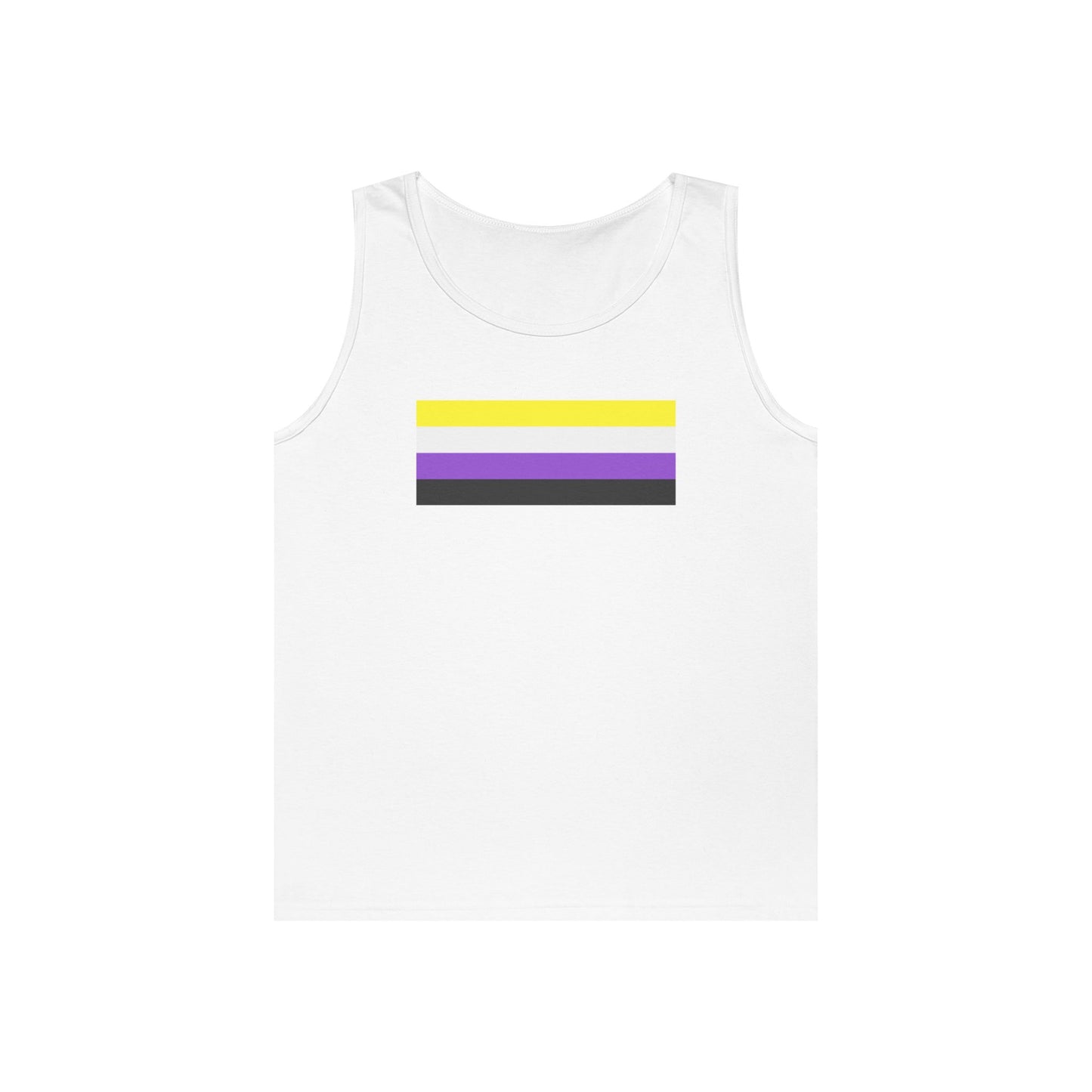Nonbinary Pride Flag Unisex Heavy Cotton Tank Top