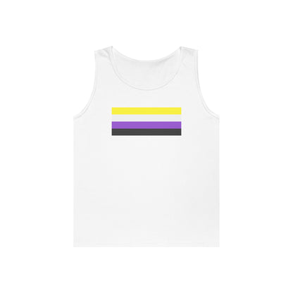 Nonbinary Pride Flag Unisex Heavy Cotton Tank Top