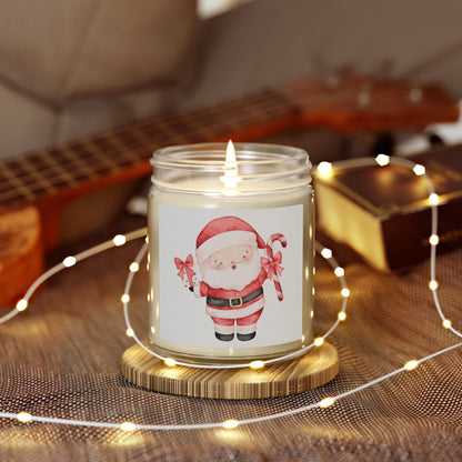 Santa Claus Scented Candles, Coconut Apricot Wax (4oz, 9oz)
