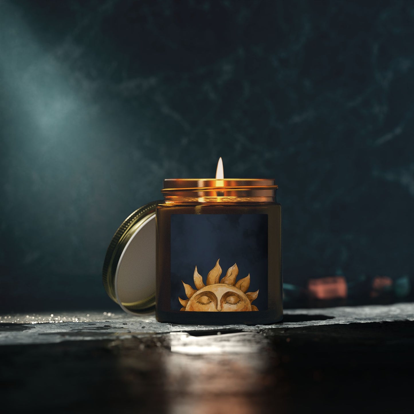 Cosmic Comforts Scented Candles, Coconut Apricot Wax (4oz, 9oz)