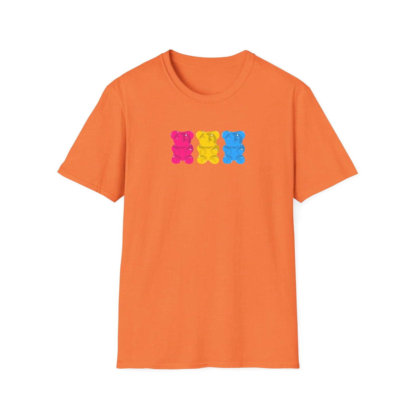 Pansexual Pride Gummy Bears Unisex Softstyle T-Shirt