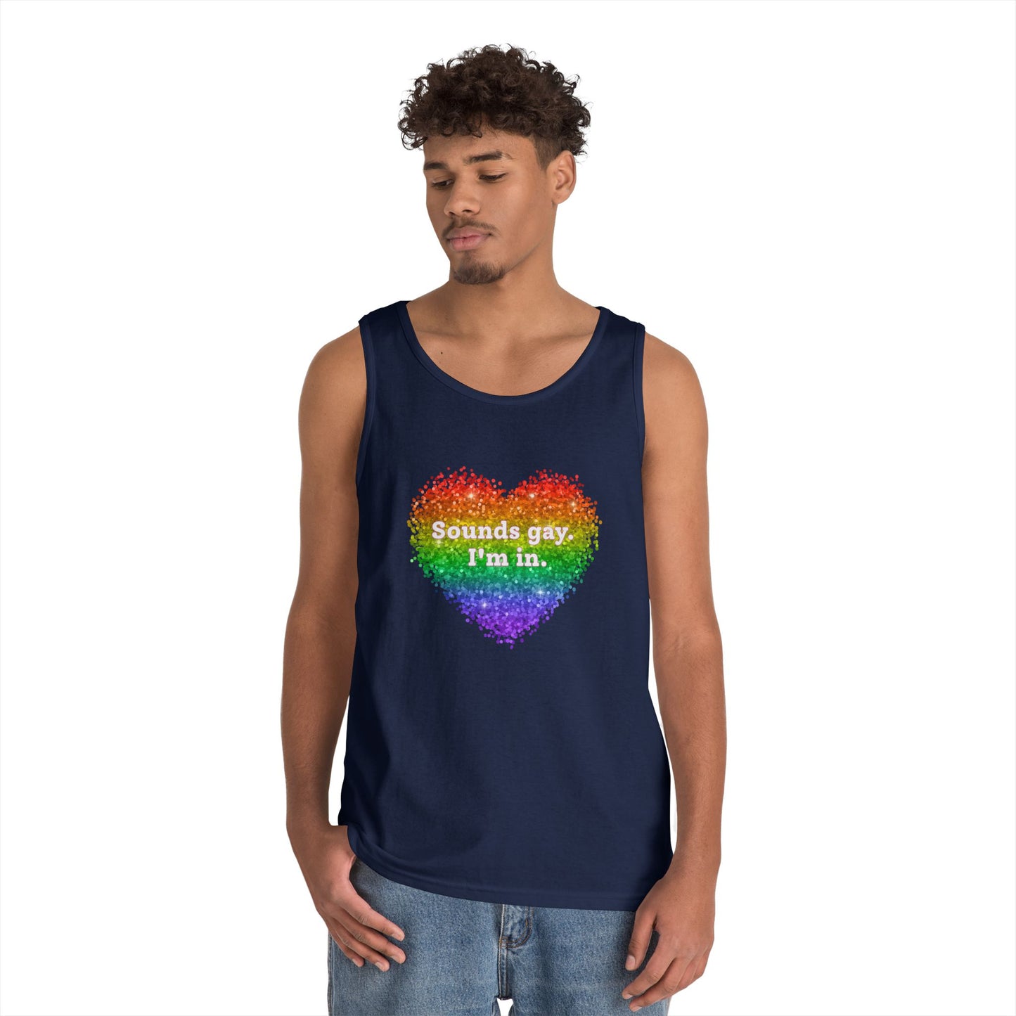 Sounds Gay I'm In Unisex Heavy Cotton Tank Top