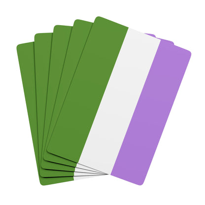 Genderqueer Pride Flag Playing Cards