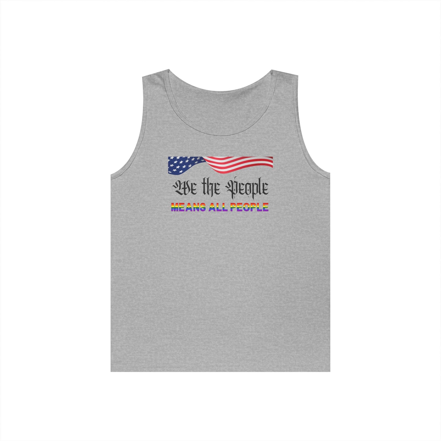 We the People Means All People Unisex Heavy Cotton Tank Top