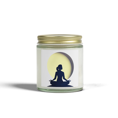 Yoga Moon Meditation Scented Candles, Coconut Apricot Wax (4oz, 9oz)