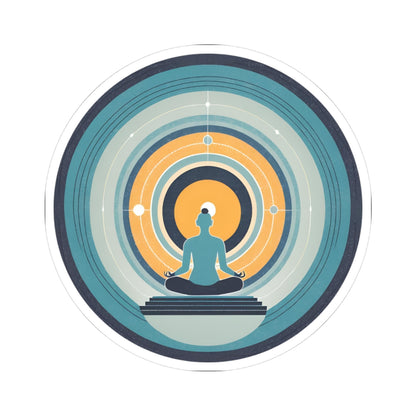 Circle of Meditation Kiss-Cut Stickers