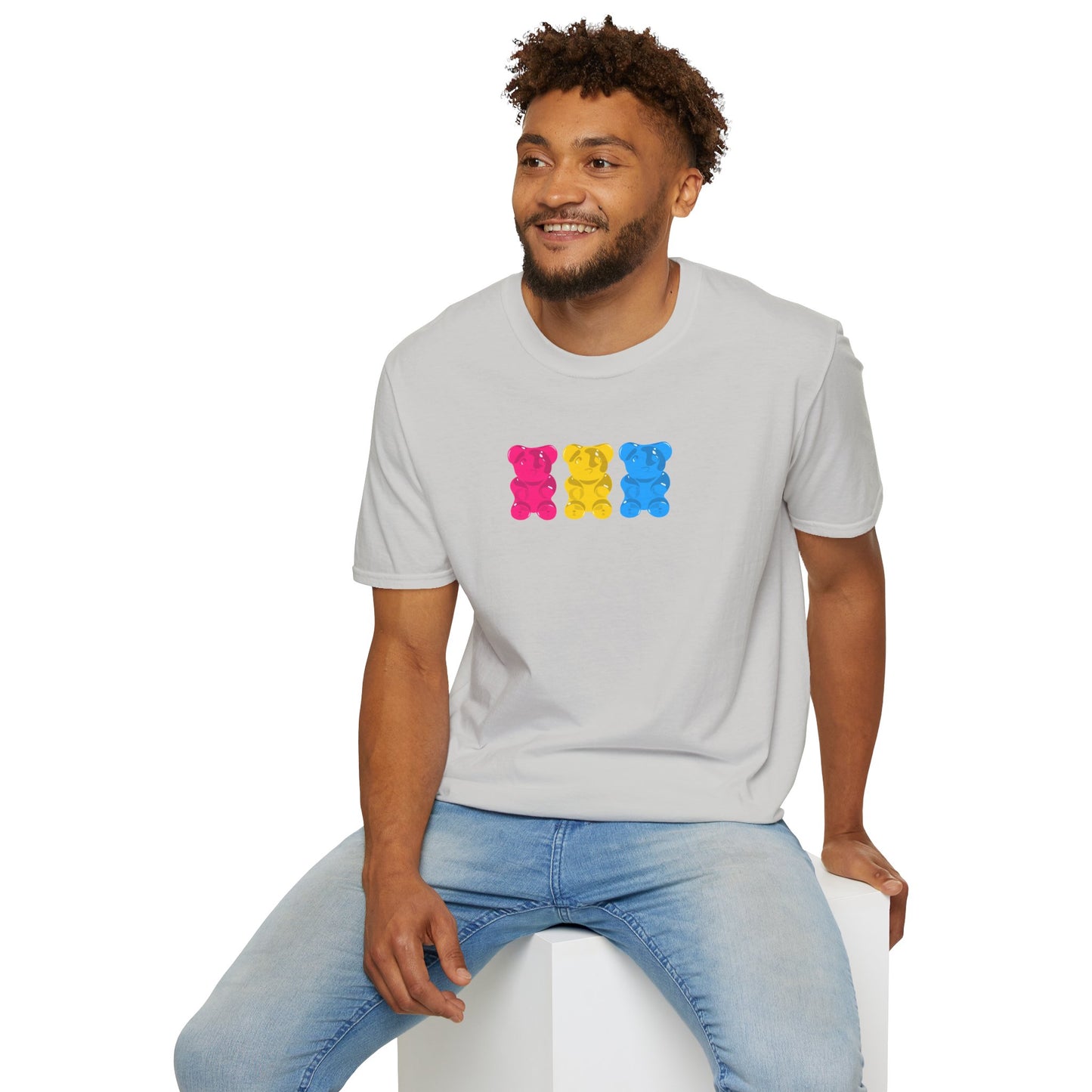 Pansexual Pride Gummy Bears Unisex Softstyle T-Shirt