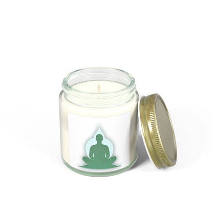 Yoga Mindful Meditation Scented Candles, Coconut Apricot Wax (4oz, 9oz)
