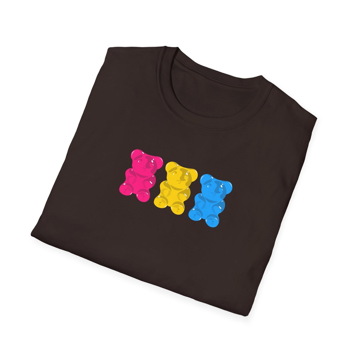 Pansexual Pride Gummy Bears Unisex Softstyle T-Shirt