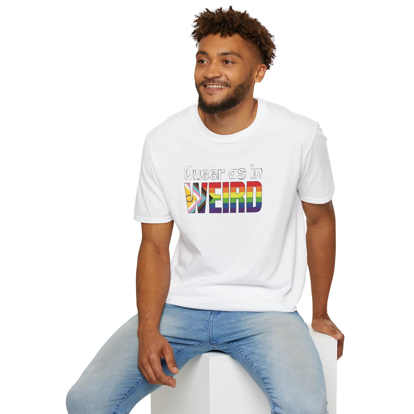 Queer As In Weird Unisex Softstyle T-Shirt