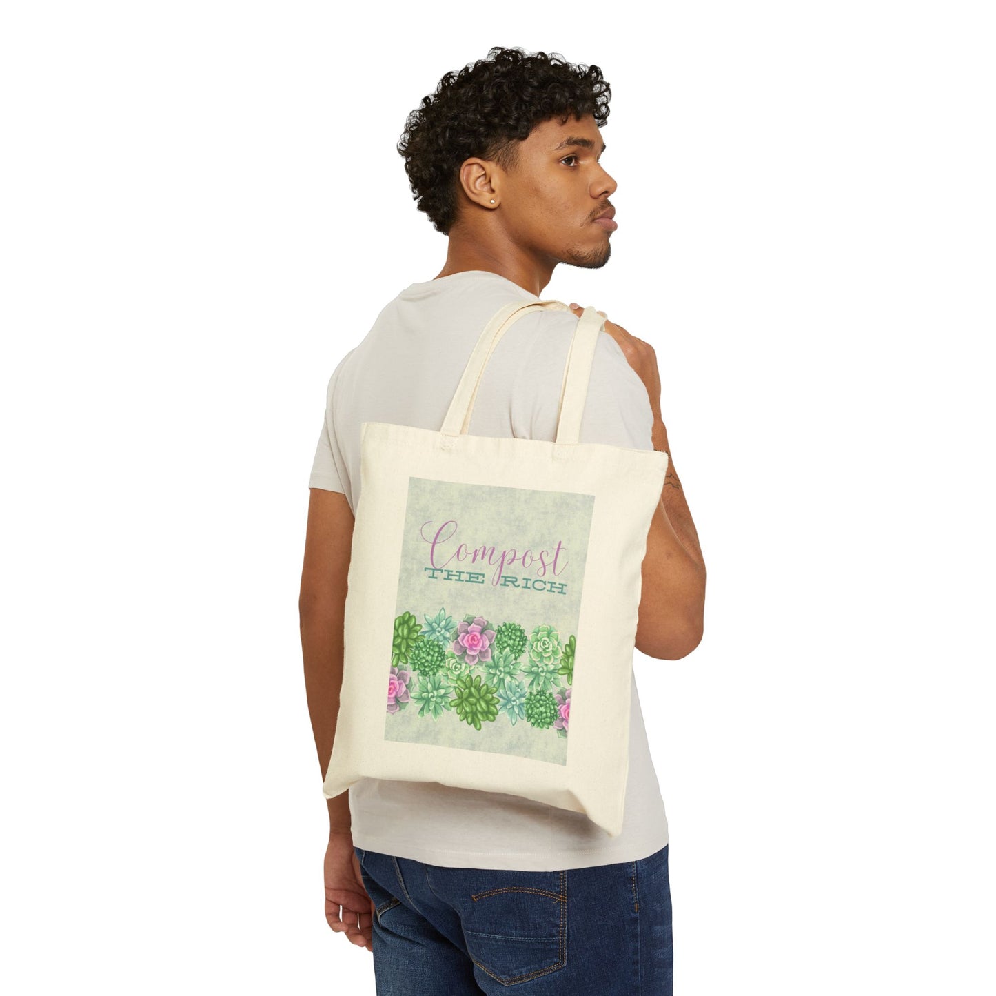 Compost the Rich Cotton Canvas Tote Bag