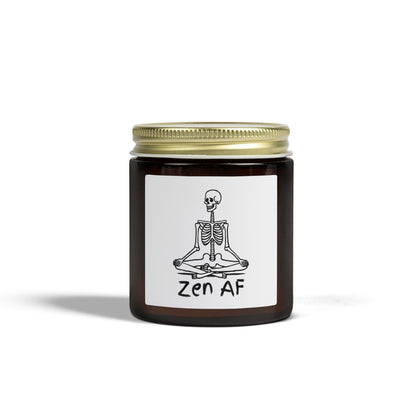 Zen AF Scented Candles, Coconut Apricot Wax (4oz, 9oz)