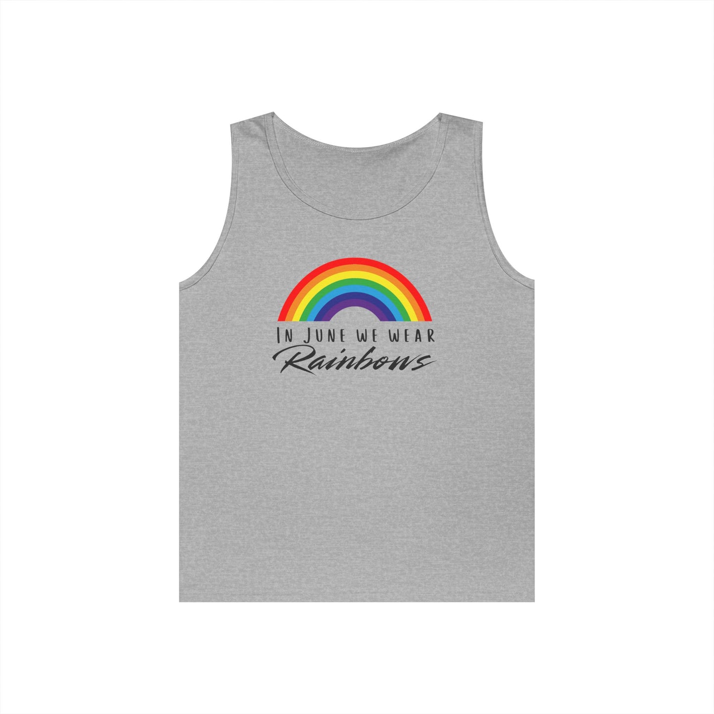 In June We Wear Rainbows Unisex Heavy Cotton Tank Top