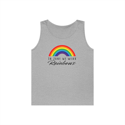 In June We Wear Rainbows Unisex Heavy Cotton Tank Top