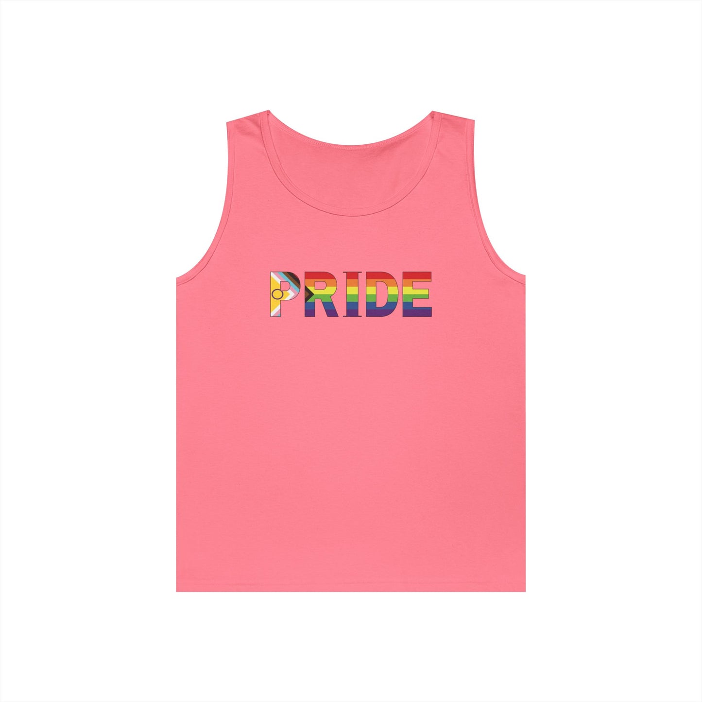 Inclusive Rainbow PRIDE Unisex Heavy Cotton Tank Top