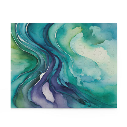 Watercolor Waves Puzzle (120, 252, 500-Piece)