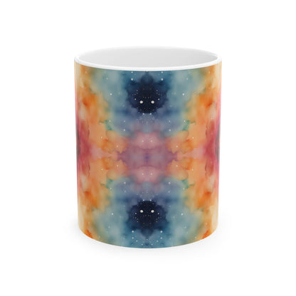 Watercolor Galaxy Ceramic Mug, (11oz, 15oz)