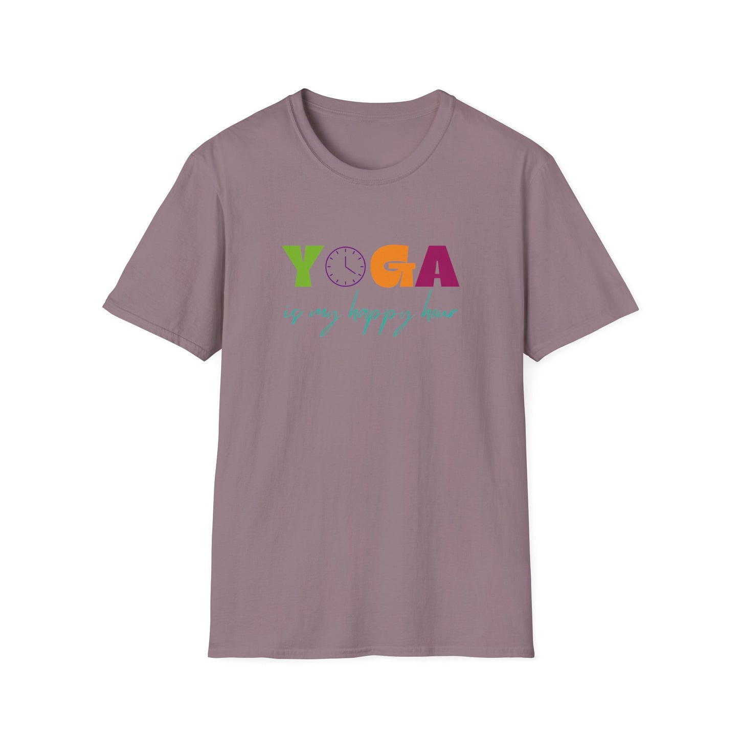 Yoga Is My Happy Hour Unisex Softstyle T-Shirt