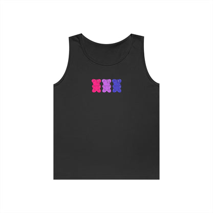 Bisexual Pride Gummy Bears Unisex Heavy Cotton Tank Top