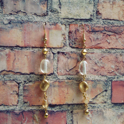 Glass and Ceramic Beaded Handmade Earrings