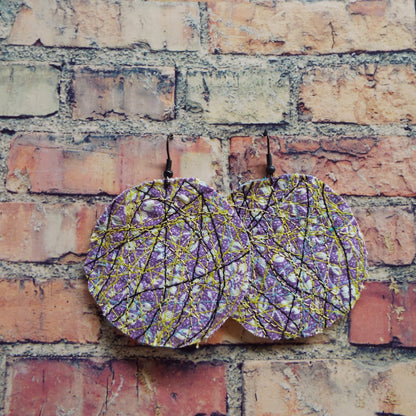 Upcycled Quilted Fabric Handmade Earrings