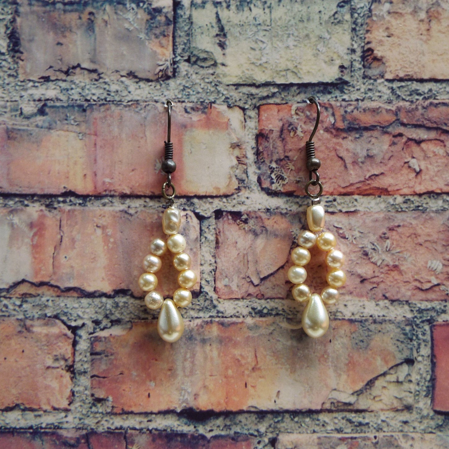Teardrop Pearl Handmade Earrings
