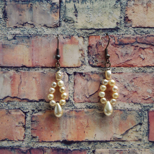 Teardrop Pearl Handmade Earrings