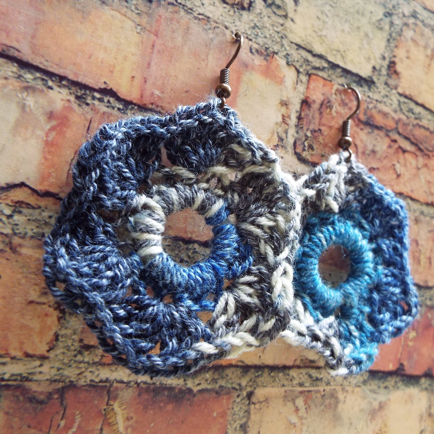 Crochet Mandala Handmade Earrings