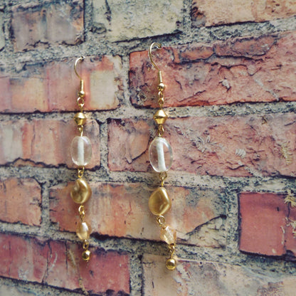 Glass and Ceramic Beaded Handmade Earrings