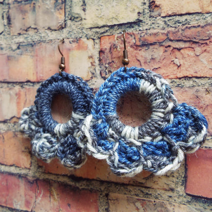 Rainclouds Handmade Crochet Earrings