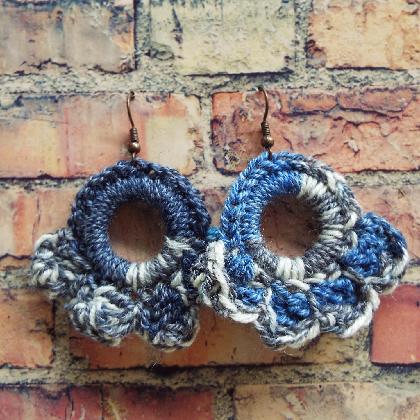 Rainclouds Handmade Crochet Earrings