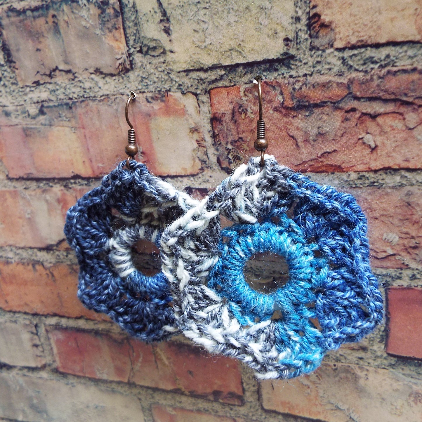 Crochet Mandala Handmade Earrings