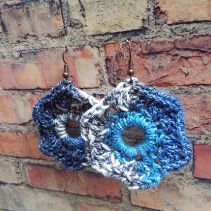 Crochet Mandala Handmade Earrings