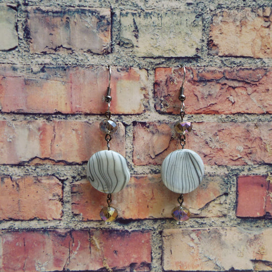 Sparkling Mother of Pearl Handmade Earrings