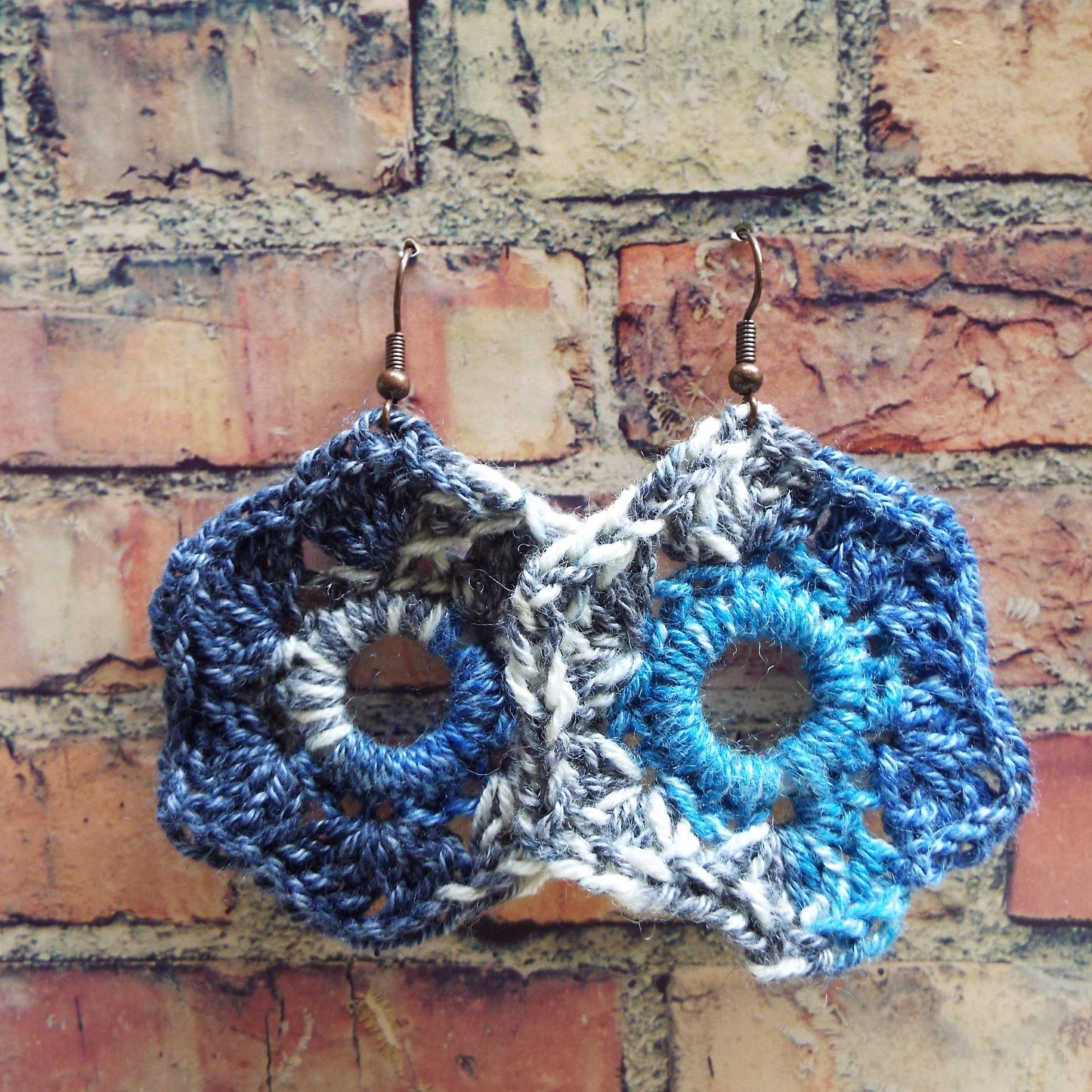 Crochet Mandala Handmade Earrings
