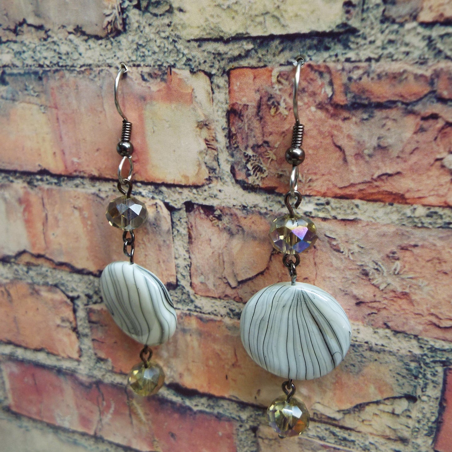 Sparkling Mother of Pearl Handmade Earrings